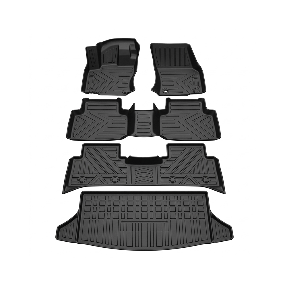 طقم دواسات TPE للصالون والشنطة - حماية أرضية للسيارة SKODA Kodiaq 7 Seat